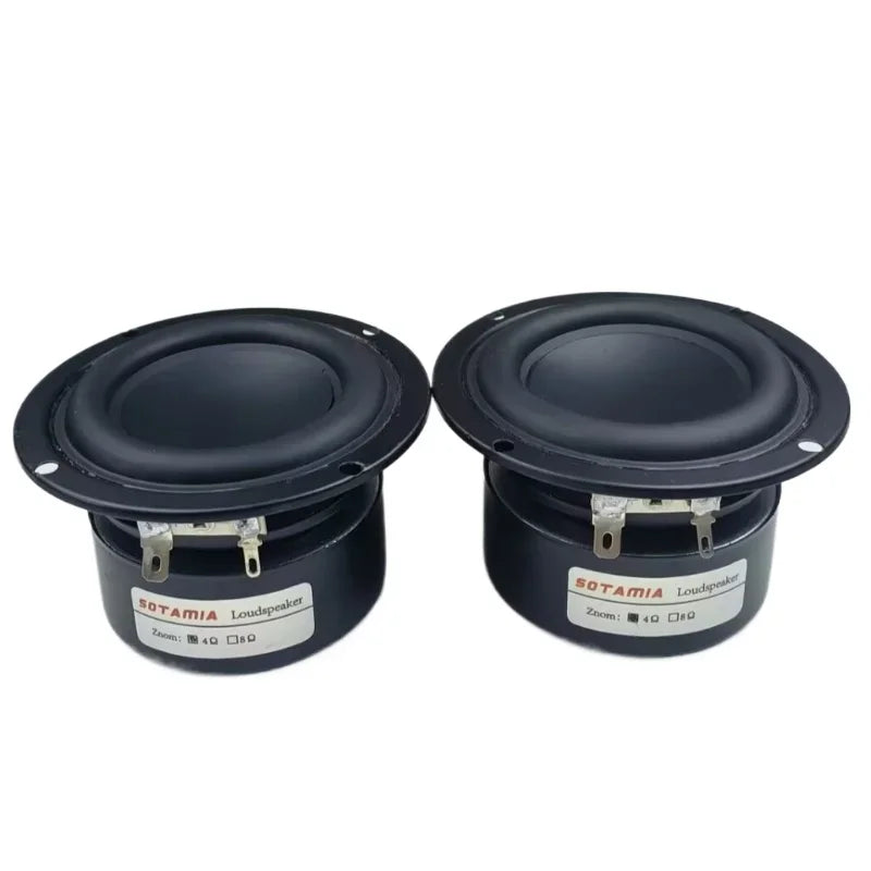 SOTAMIA 2Pcs 3 Inch Full Range 4 Ohm 20W Waterproof Bluetooth Speaker Audio DIY Home Theater Bookshelf Music Loudspeaker