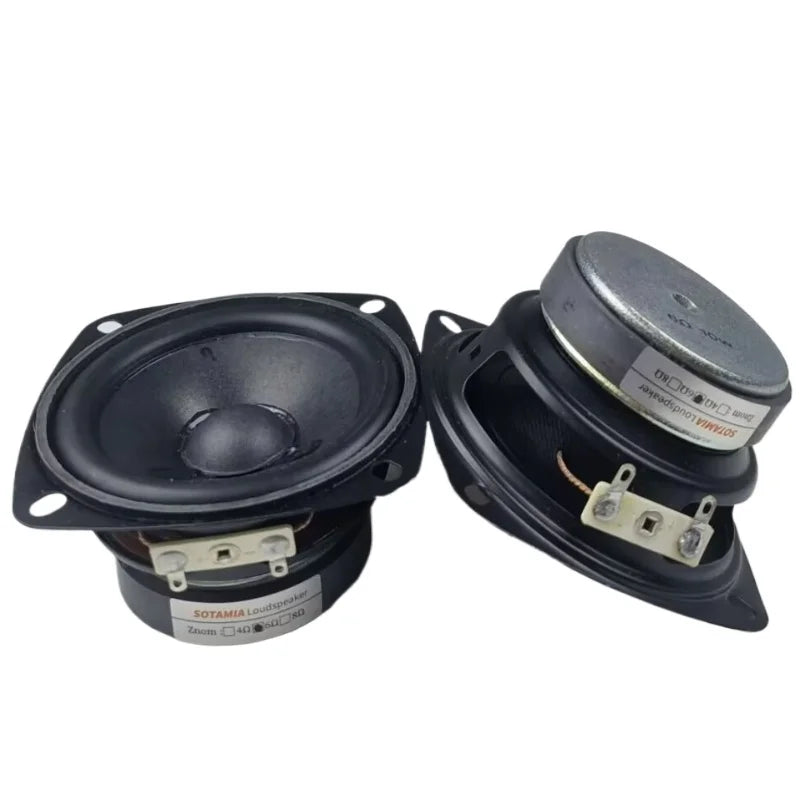 SOTAMIA 2Pcs 3 Inch Full Range Speaker 6 Ohm 10W HiFi Audio Power Loudspeaker DIY Multimedia Music Bluetooth Speaker