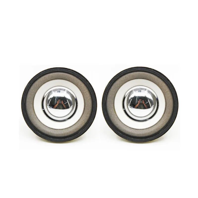 SOTAMIA 2Pcs 50mm Audio Portable Full Range Speaker 4 Ohm 3W External Magnetic White Basin Silver Hat Sound Speaker Loudspeaker