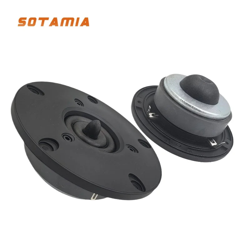SOTAMIA 2Pcs 4 Inch Tweeter HIFI Speaker Silk Film 4 Ohm 50W High Frequency Treble Loudspeaker DIY Bookshelf Bluetooth Speaker