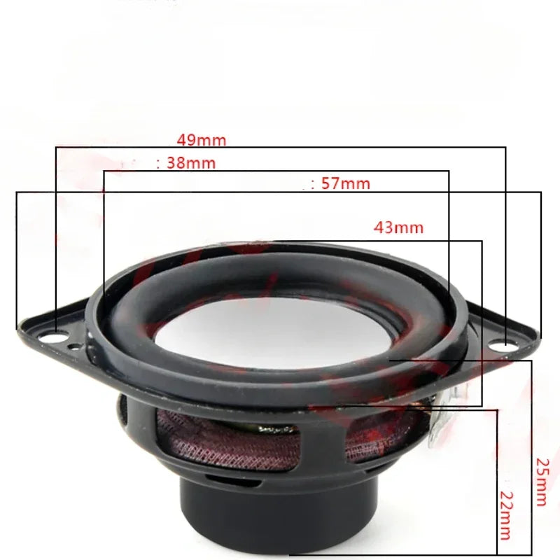 SOTAMIA 2Pcs 1.5 Inch Audio Full Range Bass Speaker 4 Ohm 5W Hifi Speaker Sound Music Home Loudspeaker for JBL Clip3 Clip4