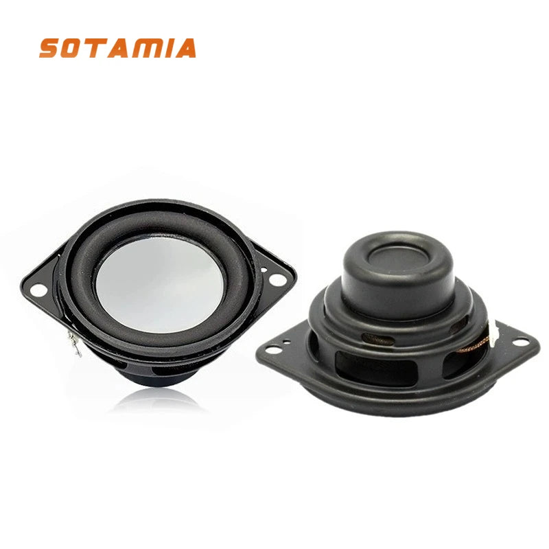 SOTAMIA 2Pcs 1.5 Inch Audio Full Range Bass Speaker 4 Ohm 5W Hifi Speaker Sound Music Home Loudspeaker for JBL Clip3 Clip4