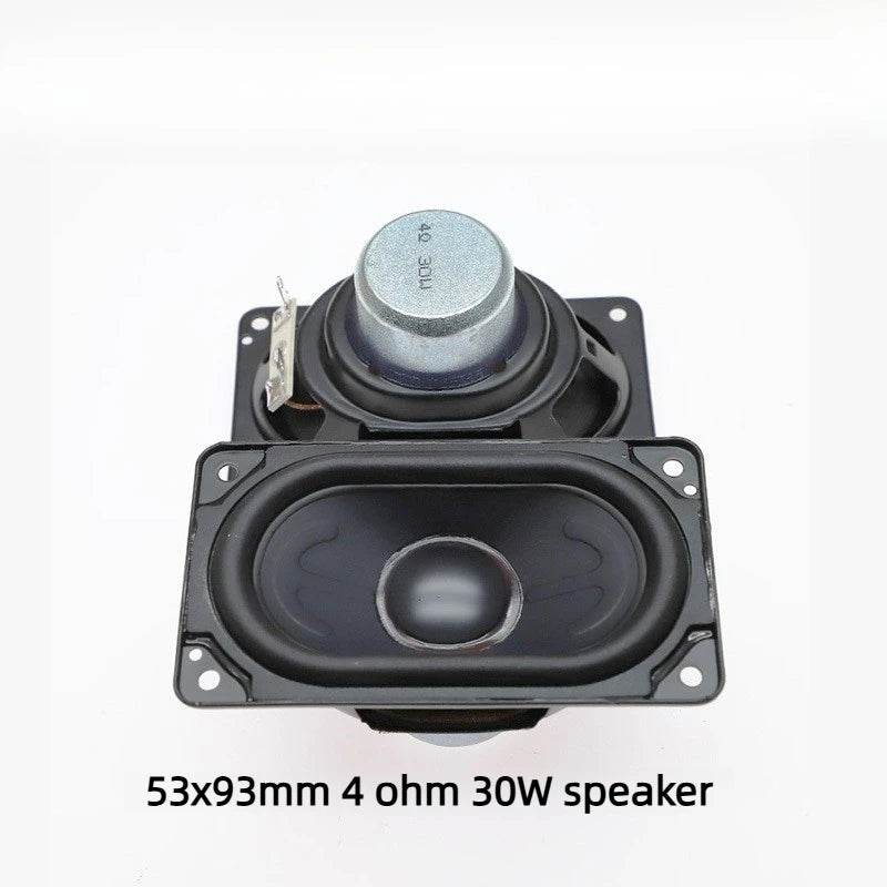 SOTAMIA 2Pcs 5393mm Runway Mid-bass Speaker Rectangular Horn 4 Ohm 30W Audio Waterproof Speaker 20 Core HIFI Loudspeaker 53*93MM