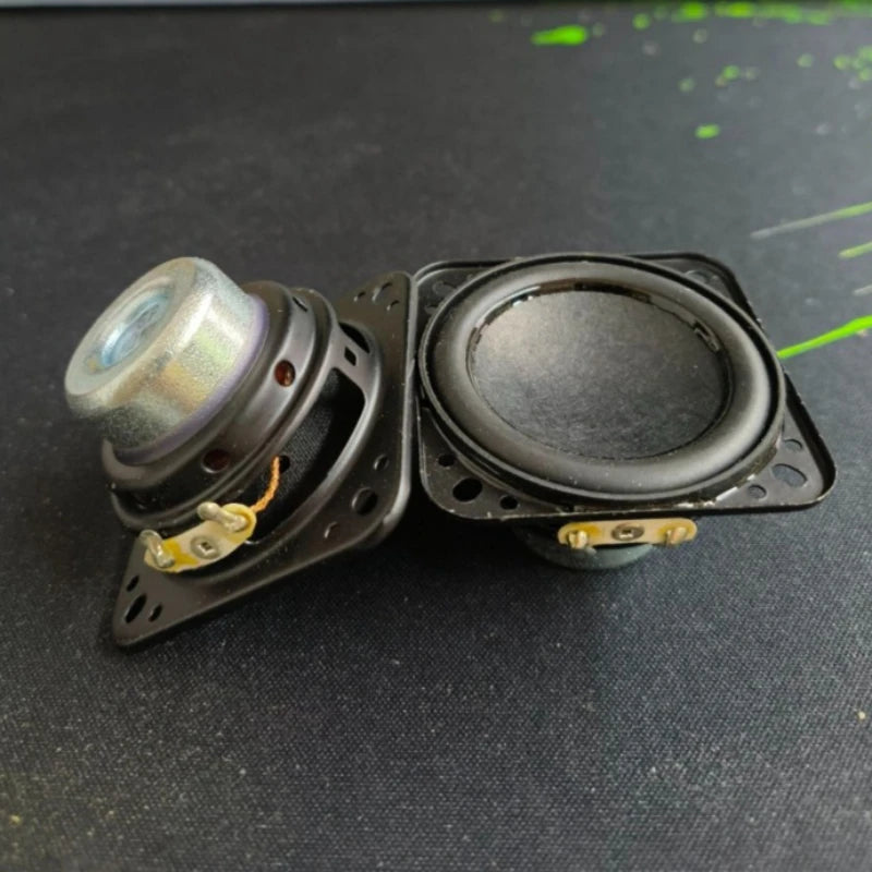 SOTAMIA 2Pcs 2 Inch 50mm Audio HIFI Speaker 4 Ohm 10W Paper Diaphragm 18 Core Rubber Side Long Stroke Full Range Speaker