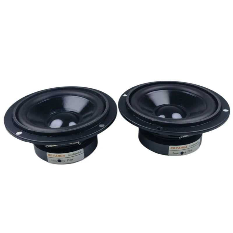 SOTAMIA 2Pcs 3 Inch Midrange Bass Speakers 4 Ohm 15W PP Cone Waterproof Bluetooth Speaker Audio Hifi Music DIY Music Loudspeaker