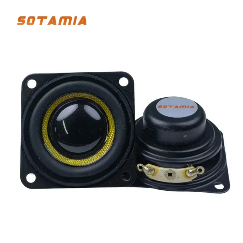 SOTAMIA 2Pcs 40mm Full Range Speaker Audio Glass Fiber Mini Audio Speaker 4 Ohm 5W Waterproof Loudspeaker Altavoz Bluetooth