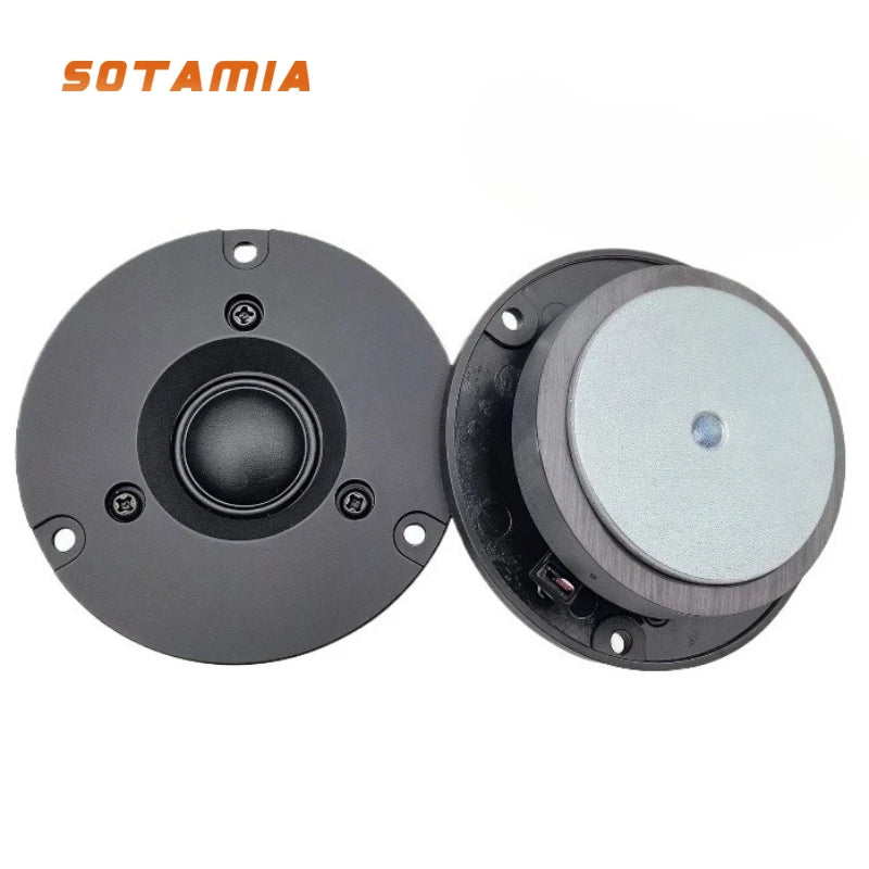 SOTAMIA 2Pcs 3 Inch Tweeter Audio Speaker 4 Ohm 20W Silk Film Treble Speaker  High Frequency Sound Music HIFI Loudspeaker