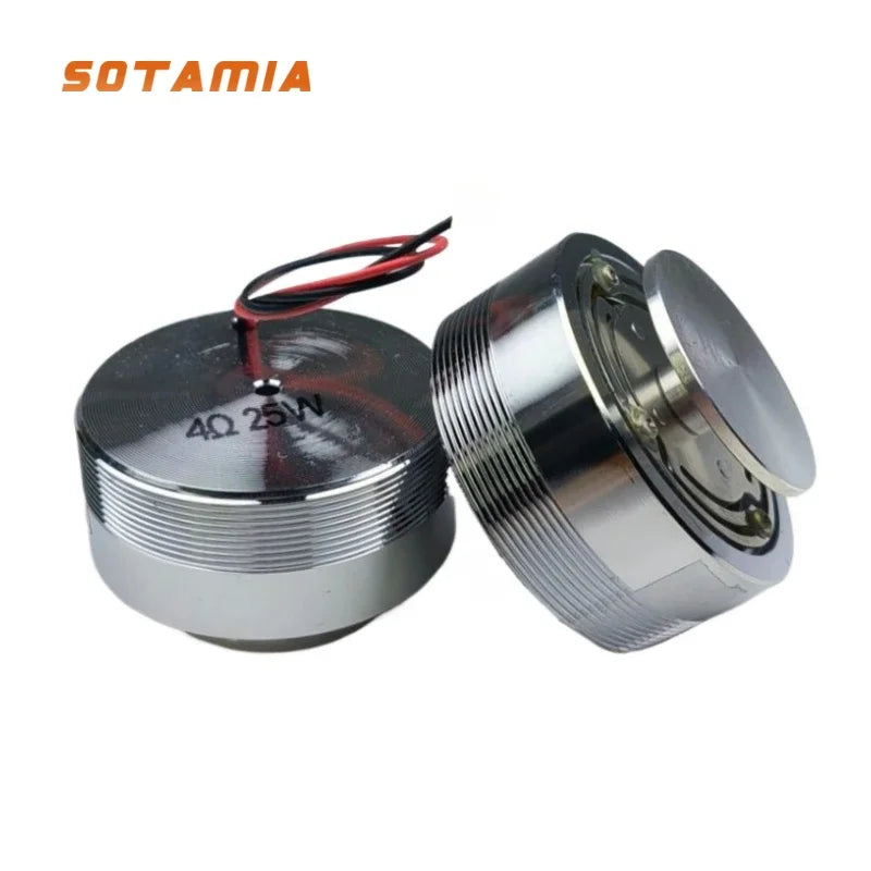 SOTAMIA 2Pcs 2 Inch 50mm Sound Vibration Speaker 4 Ohm 25W Full Range Audio Vibration Speaker Altavoz Resonance Horn Loudspeaker
