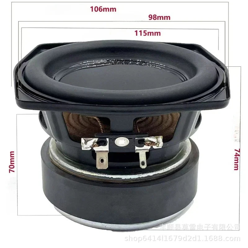 SOTAMIA 1Pcs 4 Inch Subwoofer Audio Speaker 4 Ohm 50W Super Bass Speaker Altavoz HIFI Speaker Bookshelf for JBL Xtreme 2