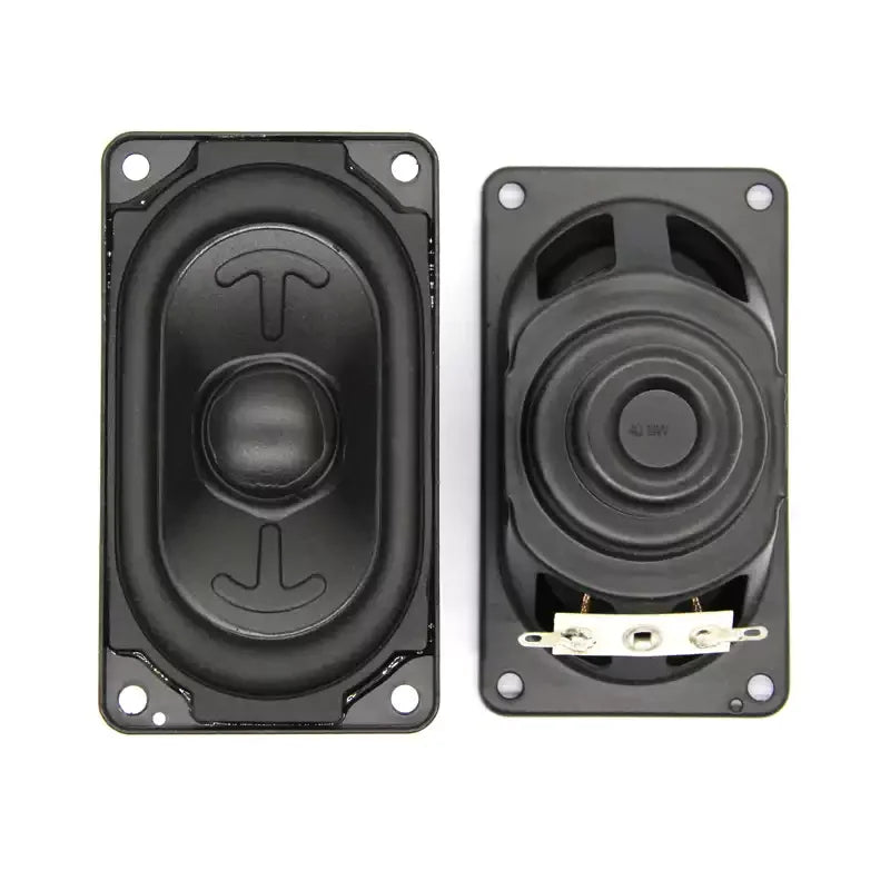SOTAMIA 2Pcs 4580 Full Range Audio 4 Ohm 10W Track Style Internal Magnet Multimedia Speaker 45x80mm DIY Bluetooth Speaker