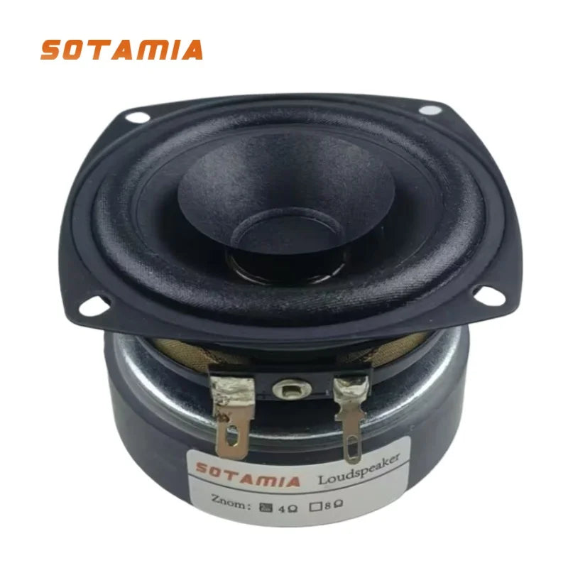 SOTAMIA 1Pcs 3 Inch Audio Full Range Speaker Audio 4 Ohm 60W DIY HIFI Music Desktop Bluetooth Speaker LoudSpeaker Bookshelf