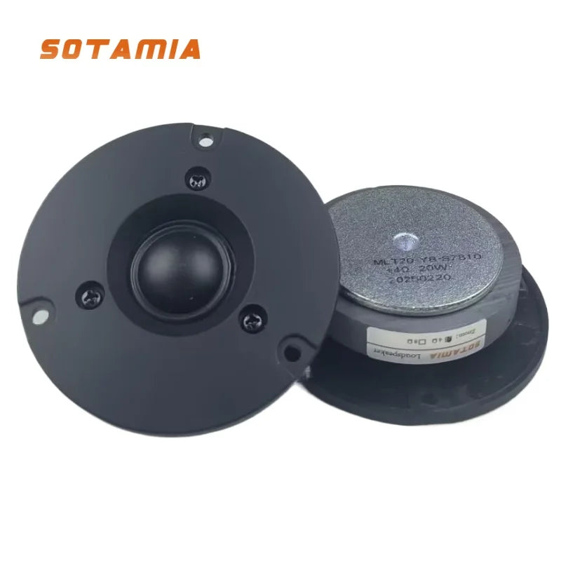 SOTAMIA 2Pcs 3 Inch Tweeter Audio Speaker 4 Ohm 20W Silk Film Hifi DIY Treble Bluetooth Speaker Sound Music Power Loudspeaker