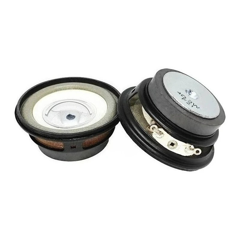 SOTAMIA 2Pcs 50mm Audio Portable Full Range Speaker 4 Ohm 3W External Magnetic White Basin Silver Hat Sound Speaker Loudspeaker