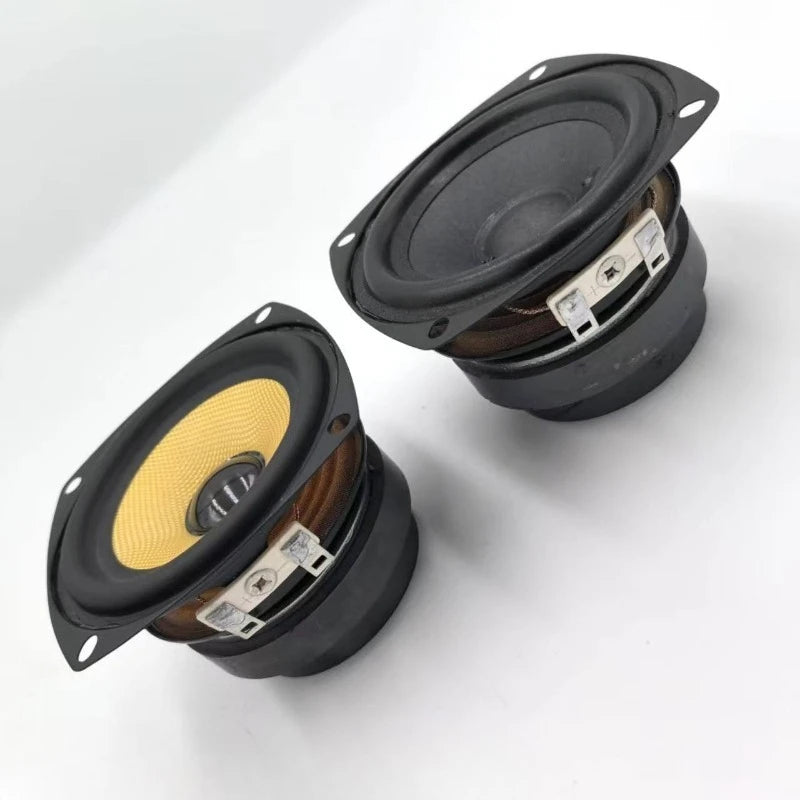 SOTAMIA 1Pcs 3 Inch Full Range Audio Hifi Speaker 4 Ohm 10W Yellow Glass Fiber Speaker Sound Music Power Loudspeaker Bookshelf