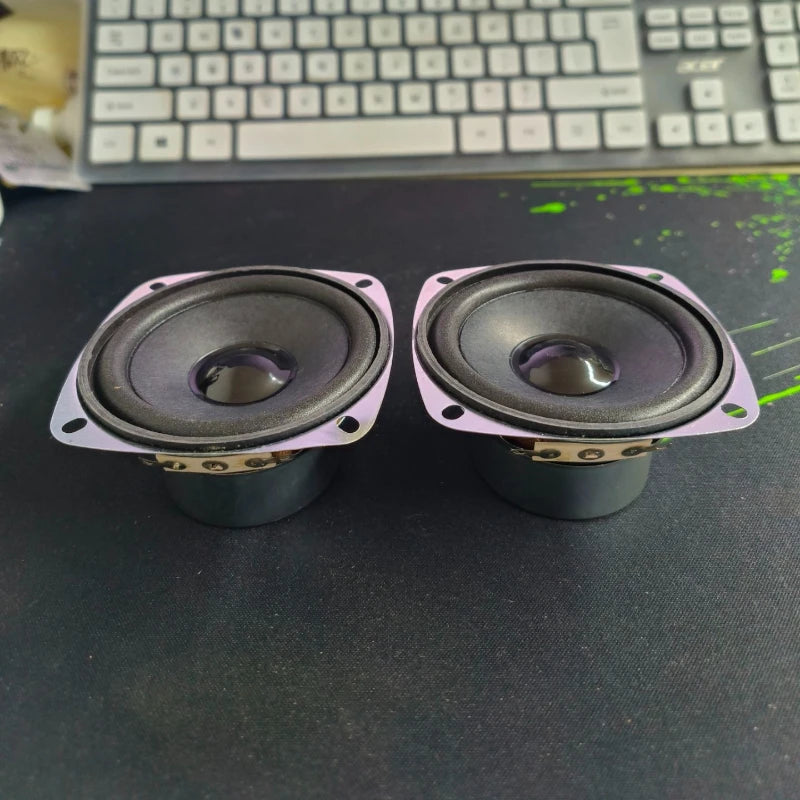 SOTAMIA 2Pcs 3 Inch 4 Ohm 5W Full Range Speaker 78mm Silver Anti-magnetic Multimedia Speaker DIY Sound Music Power Loudspeaker