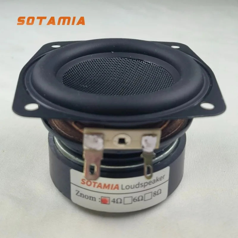 SOTAMIA 1Pcs 3 Inch Subwoofer 4 Ohm 20W Black Fiber Glass Audio Hifi Home Music Sound Speaker DIY Home Theater Power Loudspeaker