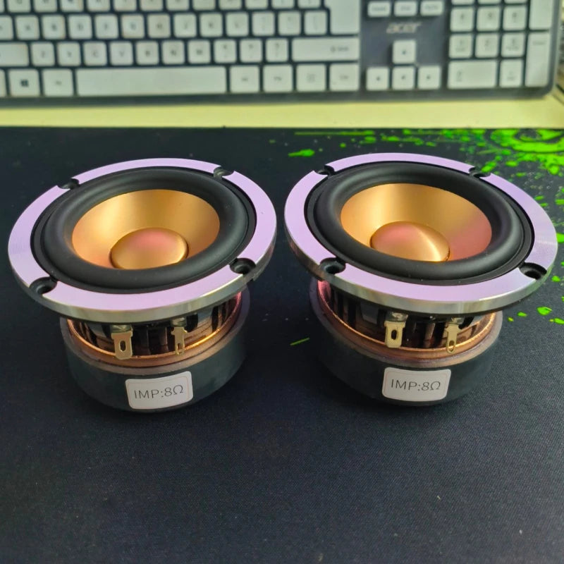 SOTAMIA 2Pcs 3 Inch Full Range Speaker 4 8 Ohm 30-60W Aluminum Basin HIFI Music Audio DIY Home Theater Bluetooth Speaker Driver
