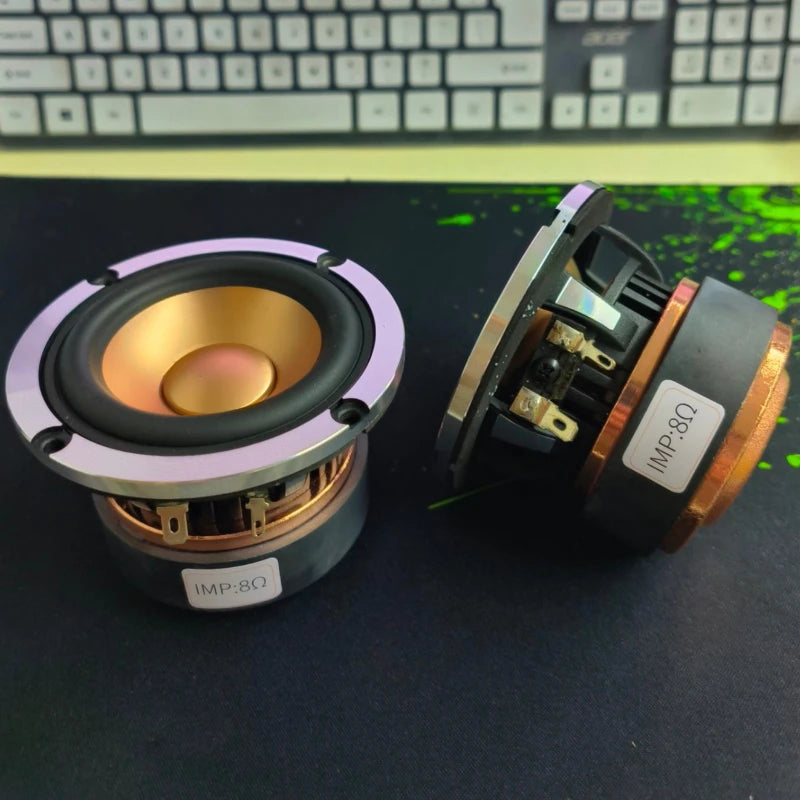 SOTAMIA 2Pcs 3 Inch Full Range Speaker 4 8 Ohm 30-60W Aluminum Basin HIFI Music Audio DIY Home Theater Bluetooth Speaker Driver