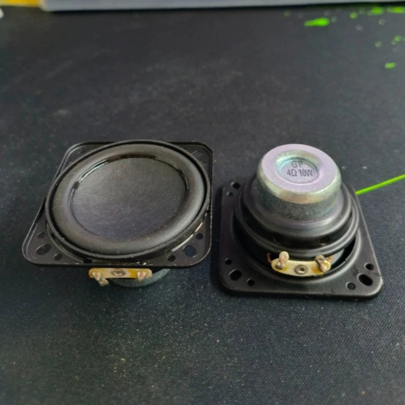 SOTAMIA 2Pcs 2 Inch 50mm Audio HIFI Speaker 4 Ohm 10W Paper Diaphragm 18 Core Rubber Side Long Stroke Full Range Speaker
