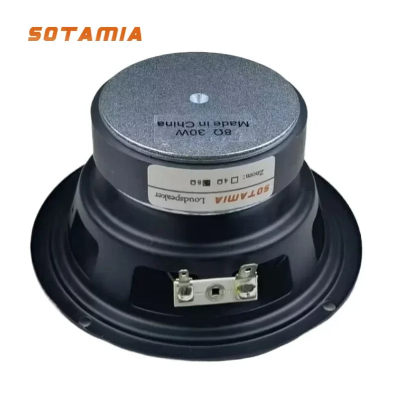 SOTAMIA 1Pcs 4.5 Inch Woofer Speaker 4 8 Ohm 30W Audio Bass LoudSpeaker Subwoofer DIY Bookshelt Home Music Bluetooth Speaker