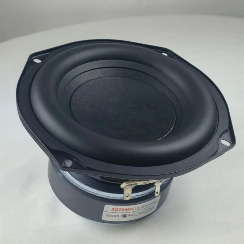SOTAMIA 1Pcs 5.25 Inch Subwoofer Audio Speaker 4 Ohm 80W Long Stroke Super Bass Hifi Music Desktop Bookshelf Bluetooth Speaker