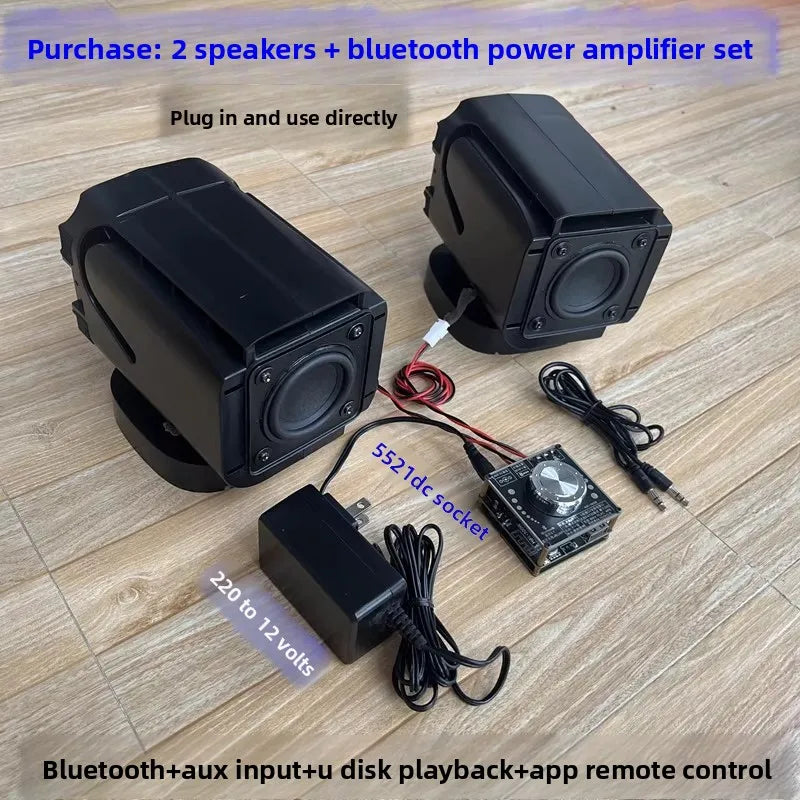 SOTAMIA 1PCS 2.25 Inch Full Range Speaker Bass Small Steel Cannon 4 Ohms 12 Watts Long Stroke Bluetooth Desktop Audio