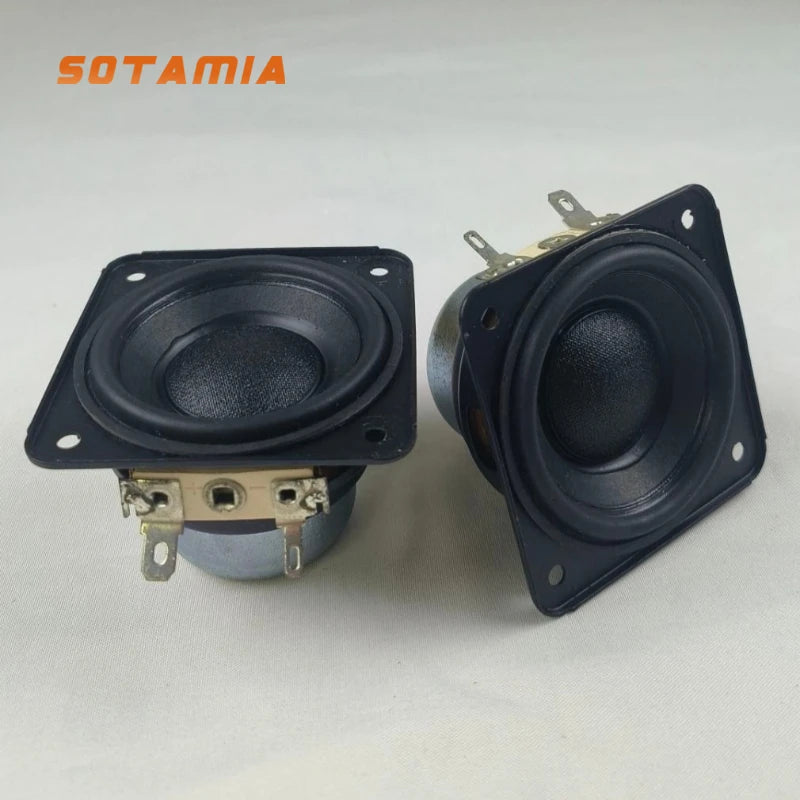 SOTAMIA 2Pcs 2.25 Inch HIFI Full Range Power Loudspeaker 6 Ohm 15W Portable Music Speaker for BOSE M2 Speaker Replacement Repair