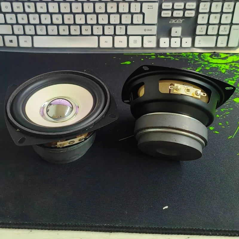SOTAMIA 2Pcs 4 Inch Full Range Power Speaker Paper Cone 6 Ohm 15W DIY Hifi Music Multimedia Pc Speaker Home Theater Loudspeaker