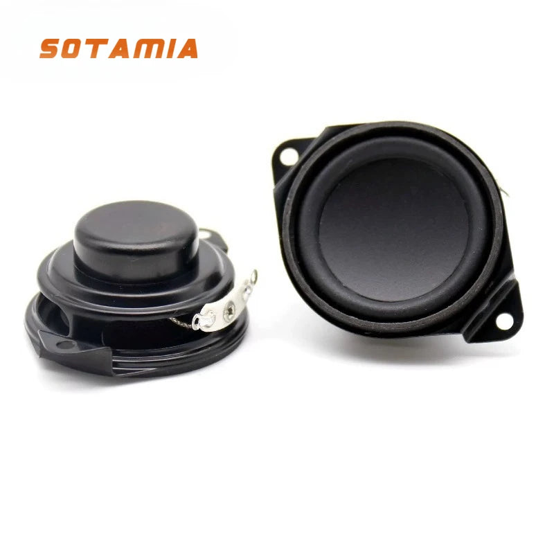 SOTAMIA 2Pcs 1.5 Inch Full Range Audio Speaker 40mm 4 8 Ohm 5W DIY Bluetooth Speaker HIFI Sound Music Loudspeaker for JBL Filp2