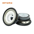SOTAMIA 2Pcs 50mm Audio Portable Full Range Speaker 4 Ohm 3W External Magnetic White Basin Silver Hat Sound Speaker Loudspeaker