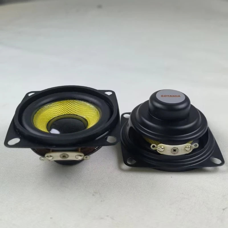 SOTAMIA 2Pcs 2 Inch 52mm Mini Audio Full Range Speaker 4 Ohm 5W 16 Core Glass Fiber Waterproof Loudspeaker DIY Bluetooth Speaker