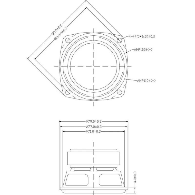 SOTAMIA 1Pcs 3 Inch Subwoofer Audio Speaker 4 Ohm 20W Super Bass Hifi Music Sound Speaker DIY Home Theater Power Loudspeaker