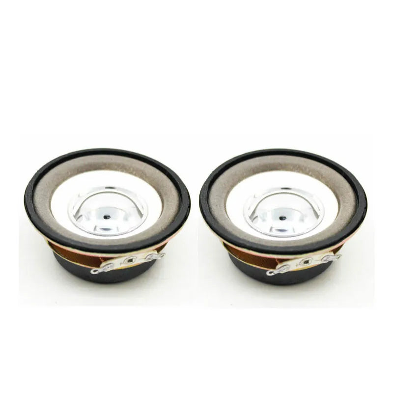 SOTAMIA 2Pcs 50mm Audio Portable Full Range Speaker 4 Ohm 3W External Magnetic White Basin Silver Hat Sound Speaker Loudspeaker