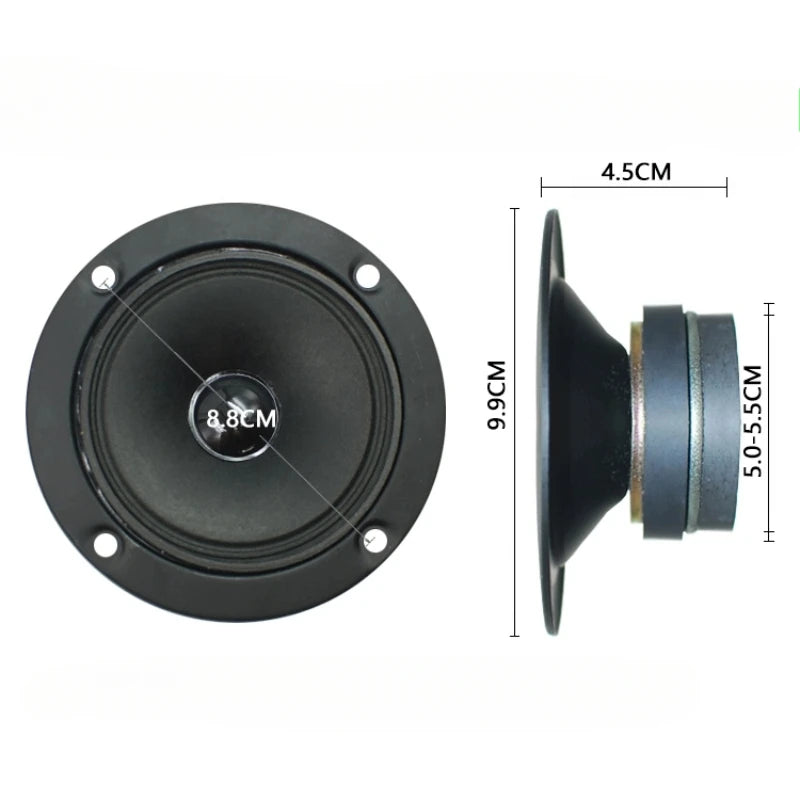 SOTAMIA 2Pcs 4 Inch Tweeter Audio Speaker 4 Ohm 30W HIFI Dual Magnetic KTV Karaoke Treble Speaker Home Sound Music Loudspeaker