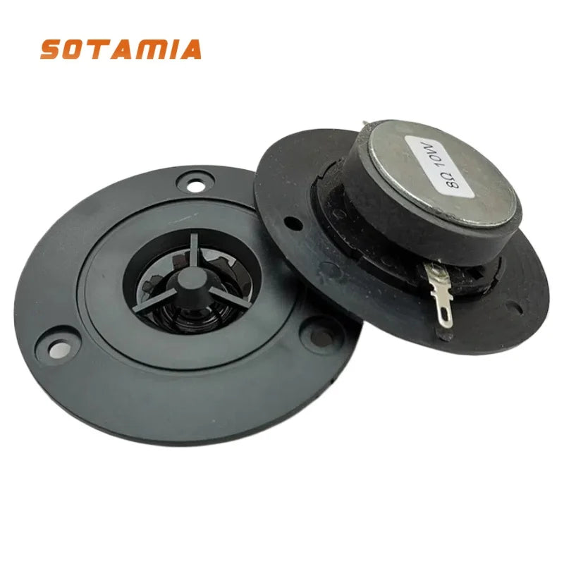 SOTAMIA 2Pcs 3 Inch Tweeter Loudspeaker 74mm 8 Ohm 10W HiFi Sound Music Speaker for Tweeter Equipment and Bookshelf Speakers