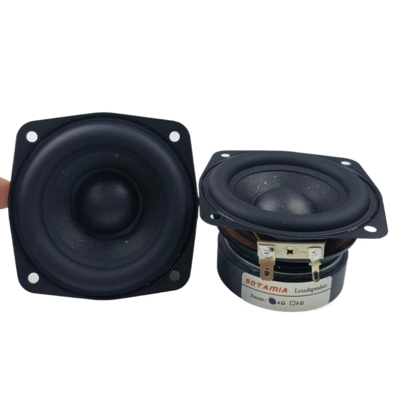 SOTAMIA 2Pcs 3 Inch Subwoofer Speaker 4 Ohm 15W Woofer Audio Hifi Home Music Bass Bluetooth Speaker DIY Home Theater Loudspeaker