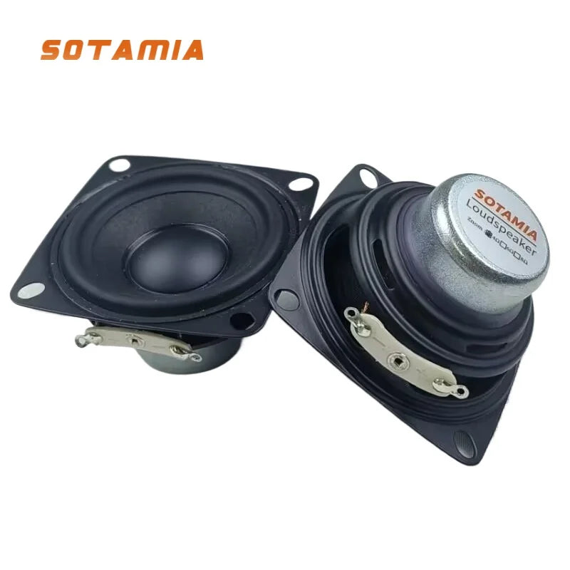 SOTAMIA 2Pcs 52MM Mini Full Range Speakers 4 Ohm 10W DIY Audio Portable Bluetooth Speaker Hifi Home Theater Power Loudspeaker