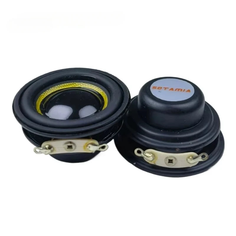 SOTAMIA 2Pcs 40mm Full Range Speaker Audio Glass Fiber Basin Waterproof Speaker 1.5 Inch 4 Ohm 5W Bluetooth Speaker Loudspeaker