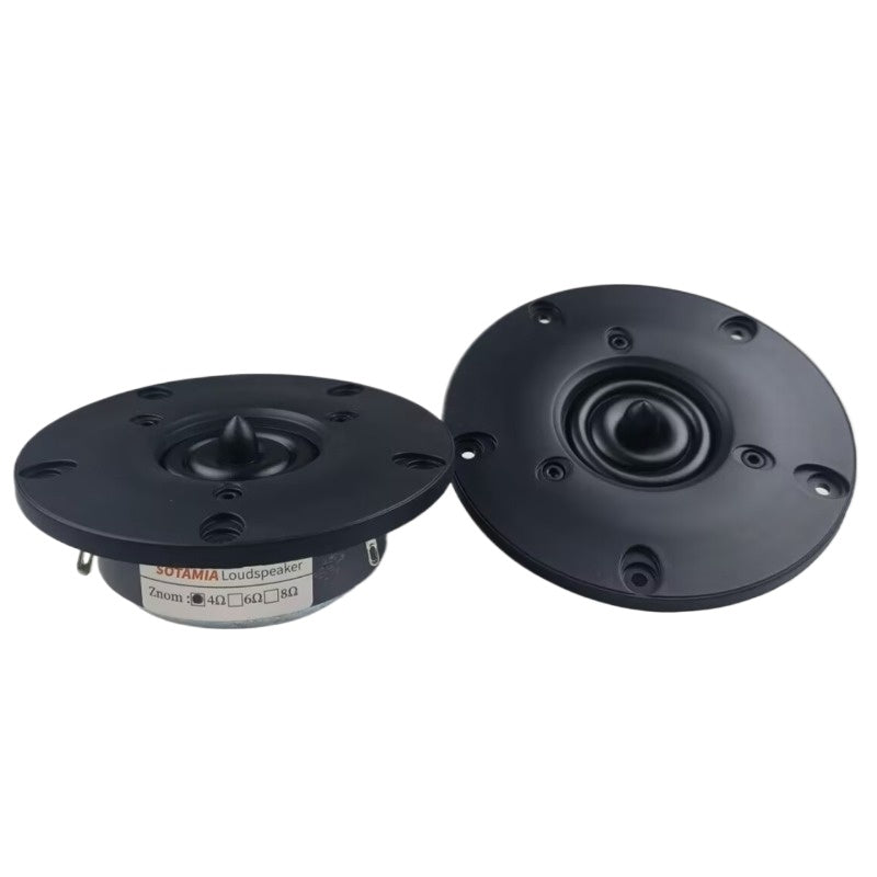 SOTAMIA 2Pcs 4 Inch HIFI Tweeter Power Speaker 4 Ohm 50W Silk Film High Frequency Treble Audio DIY Bookshelf Bluetooth Speaker