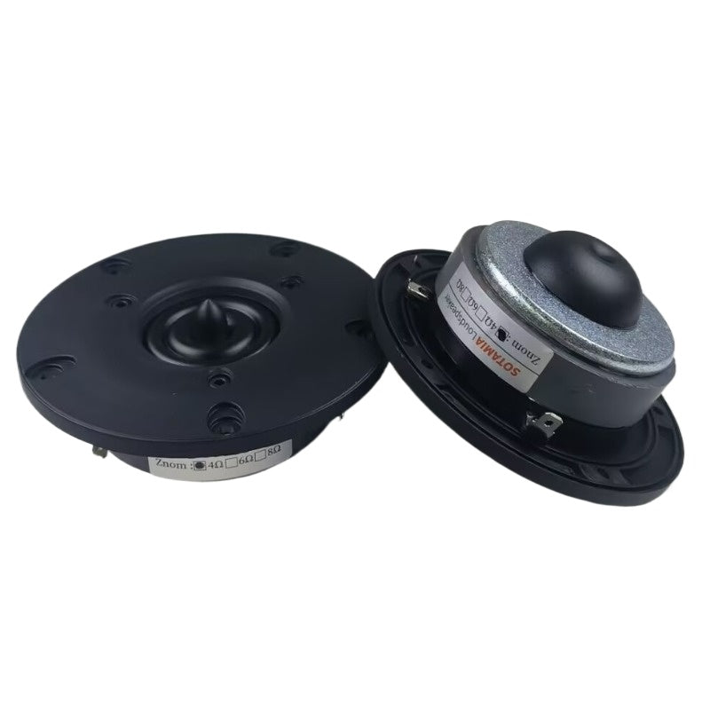 SOTAMIA 2Pcs 4 Inch HIFI Tweeter Power Speaker 4 Ohm 50W Silk Film High Frequency Treble Audio DIY Bookshelf Bluetooth Speaker